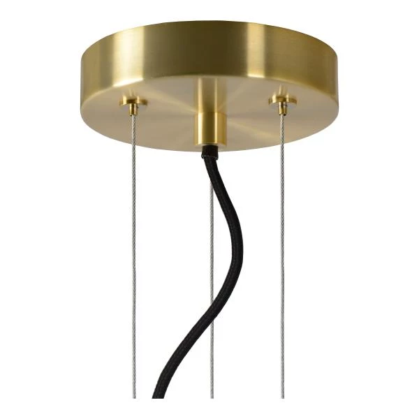 Lucide FLORIEN - Lámpara colgante - Ø 28 cm - 1xE27 - Ámbar - detalle 1